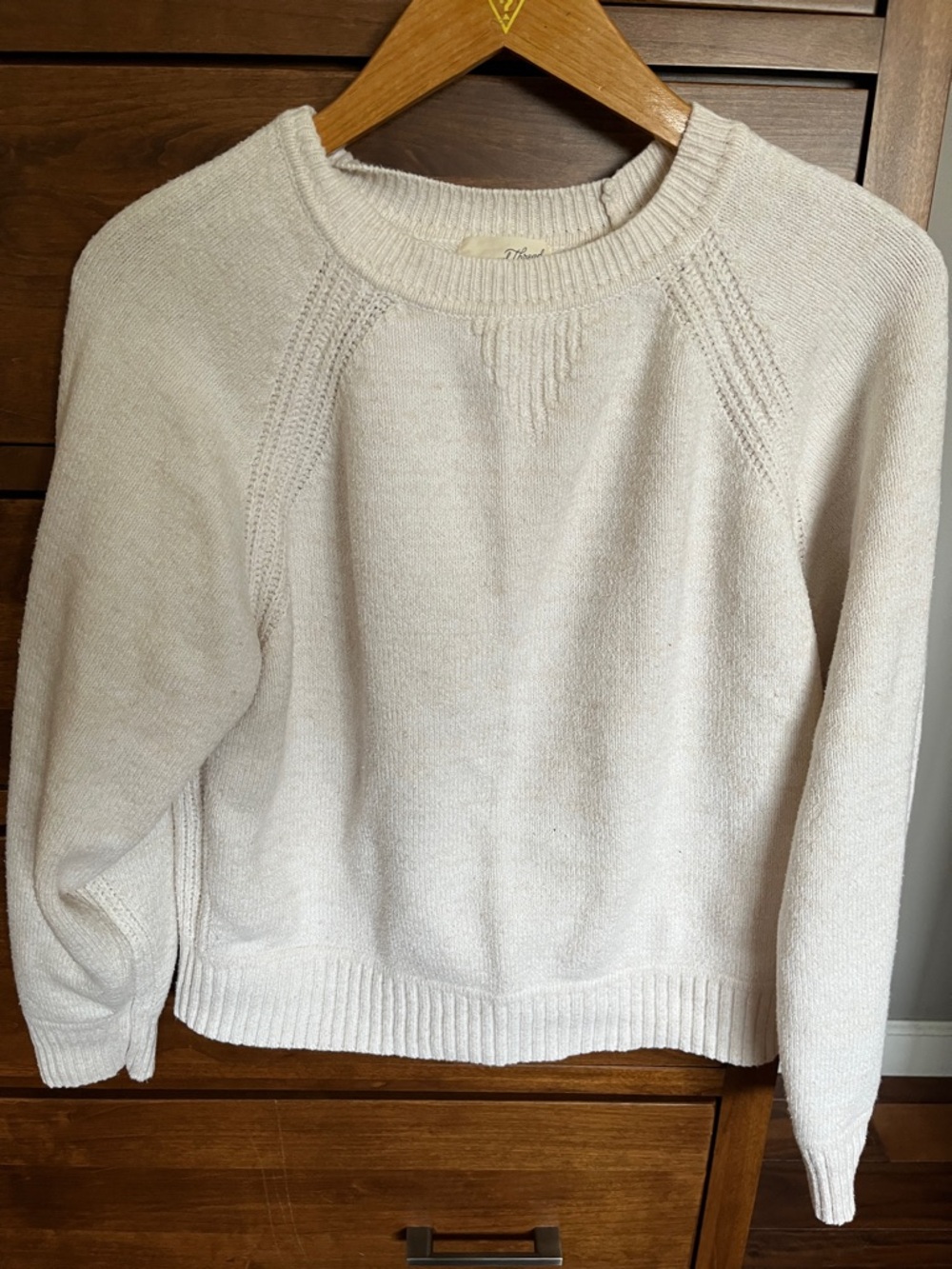Universal Thread Cream Crewneck Knit Sweater
